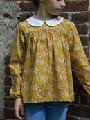 Image 4 of Blouse liberty capel moutarde col claudine