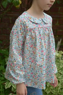 Image 1 of Blouse liberty betsy porcelaine col claudine