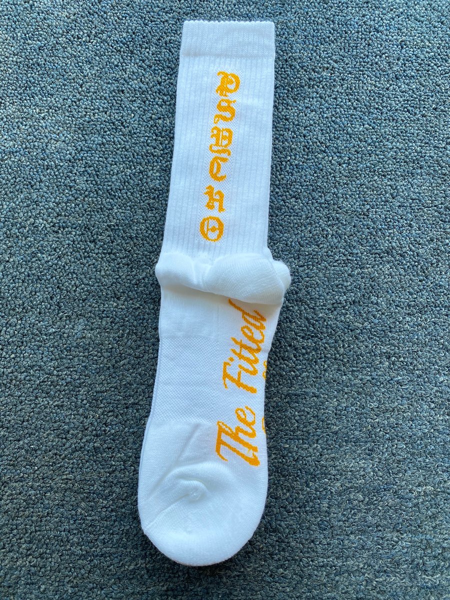 Image of TFG White/Mustard Psycho Socks
