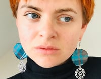 Tartan earrings