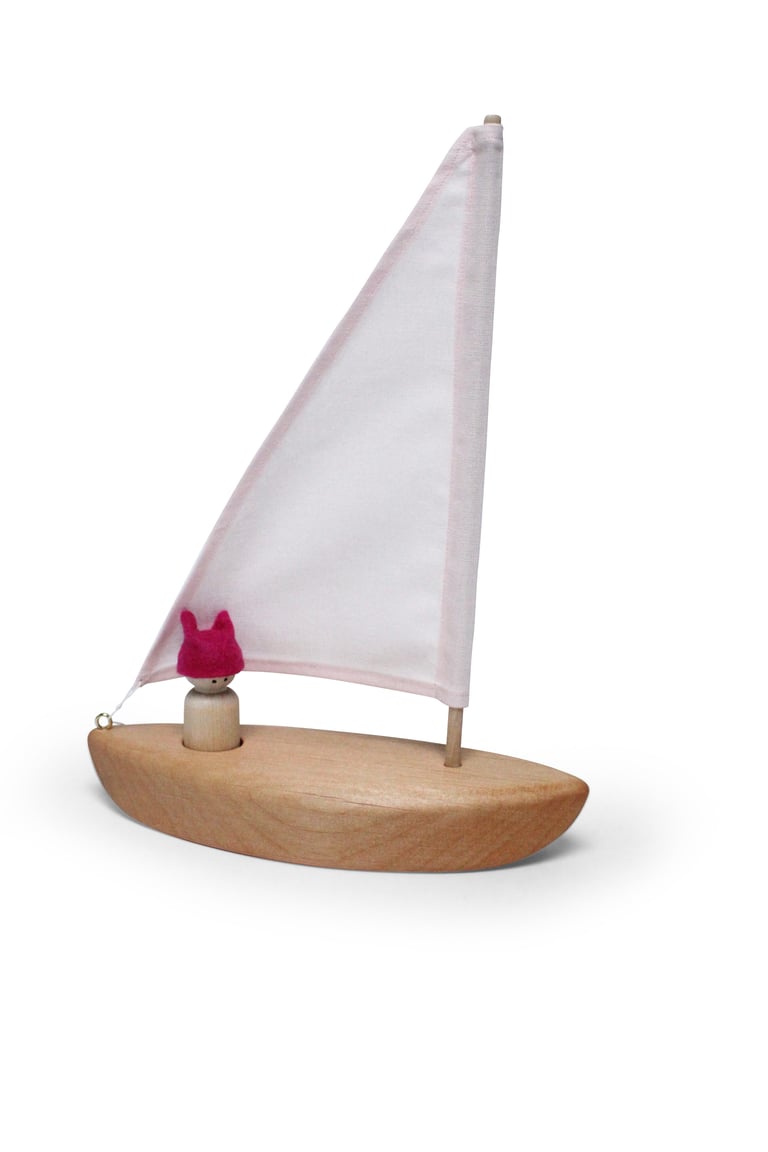 Wooden Toy Sailing Boat