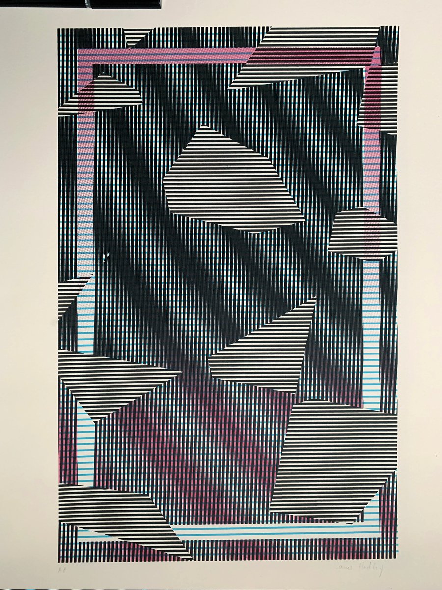 Image of Moire screenprint 1