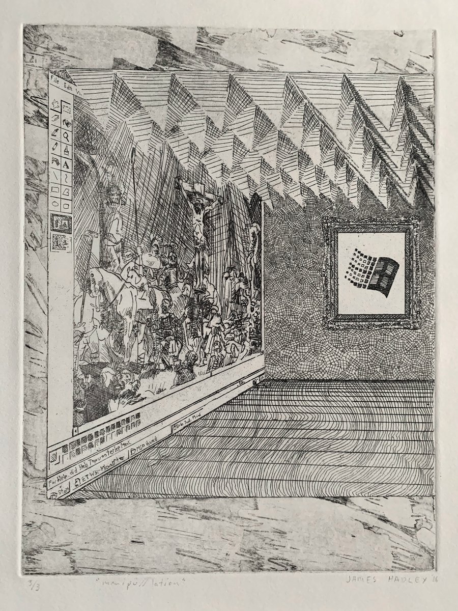 Image of Room A etching