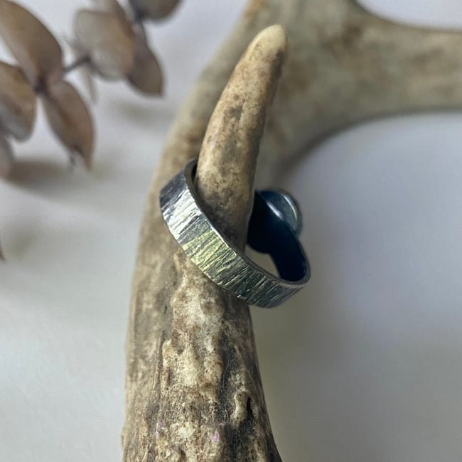 Monarch Opal Birch Ring