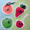 Friendly Fruit Stickers