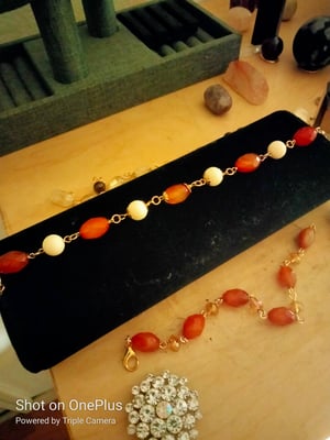 Image of Carnelian and Ivory Bracelet