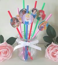 Image 1 of 8 Disney Princess Straws,Disney Princess Party Straws,Disney Princess Drinking Straws,Disney Princes
