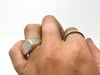 Rounded Rectangle Sterling Silver Signet Ring