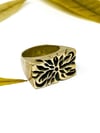 Brass Fleur ring