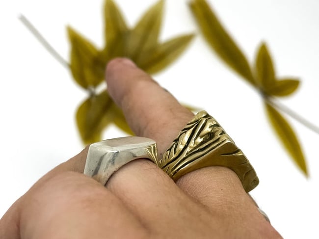 Brass Fleur ring