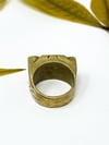Brass Fleur ring