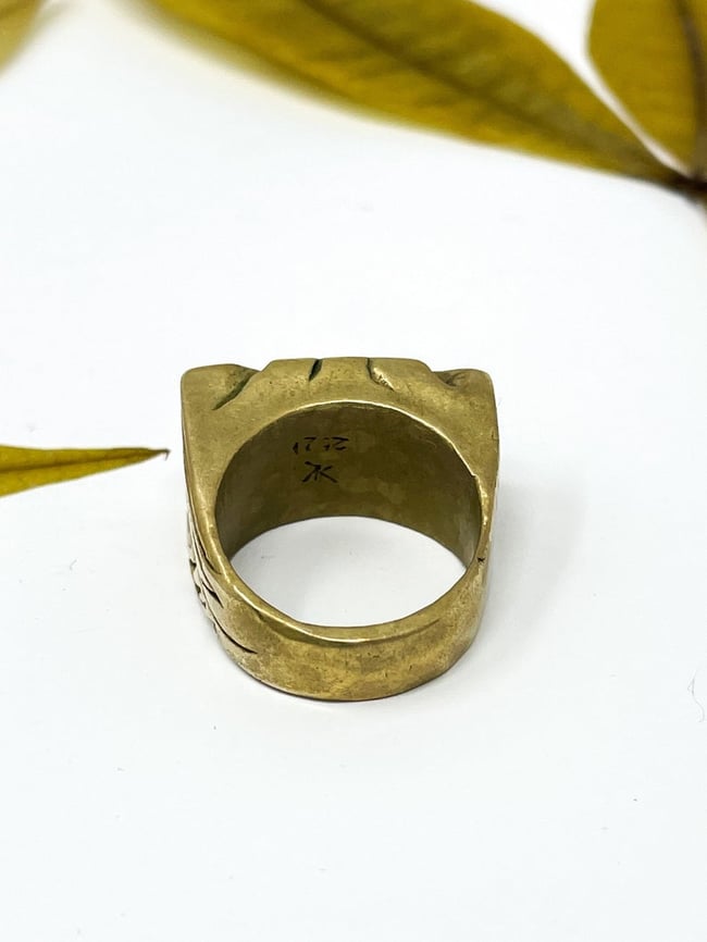 Brass Fleur ring