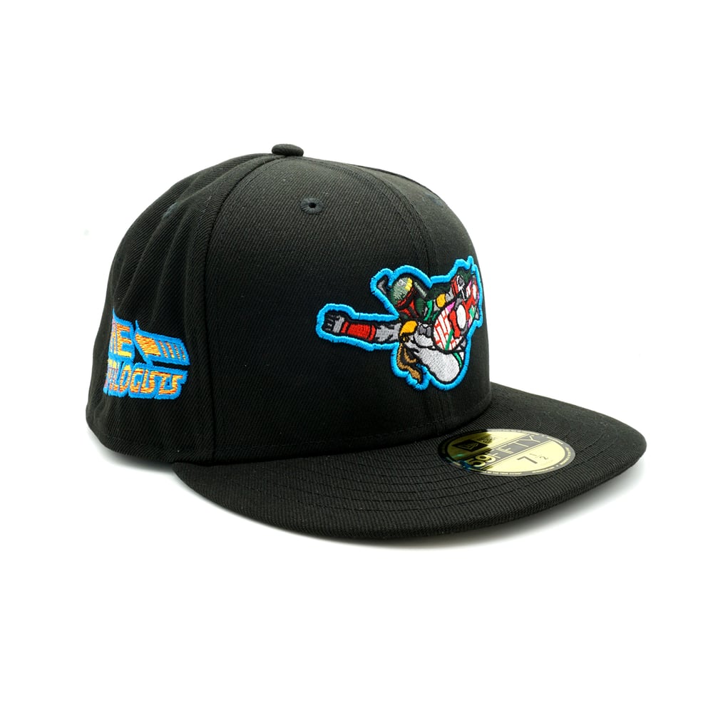 Escaping the Pit Custom Fitted cap BLACK