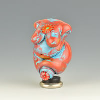Image 2 of XL. Curvy Mother Fire Goddess - Flamework Glass Sculpture Bead