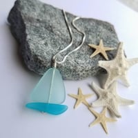 Sailing into Summer Necklace (Peridot + Bay Blue)