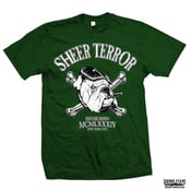 Image of SHEER TERROR "Established MCMLXXXIV New York City" Green T-Shirt