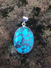Arizona Turquoise Oval Pendant (#1041)