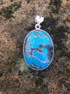 Arizona Turquoise Oval Pendant (#1042)
