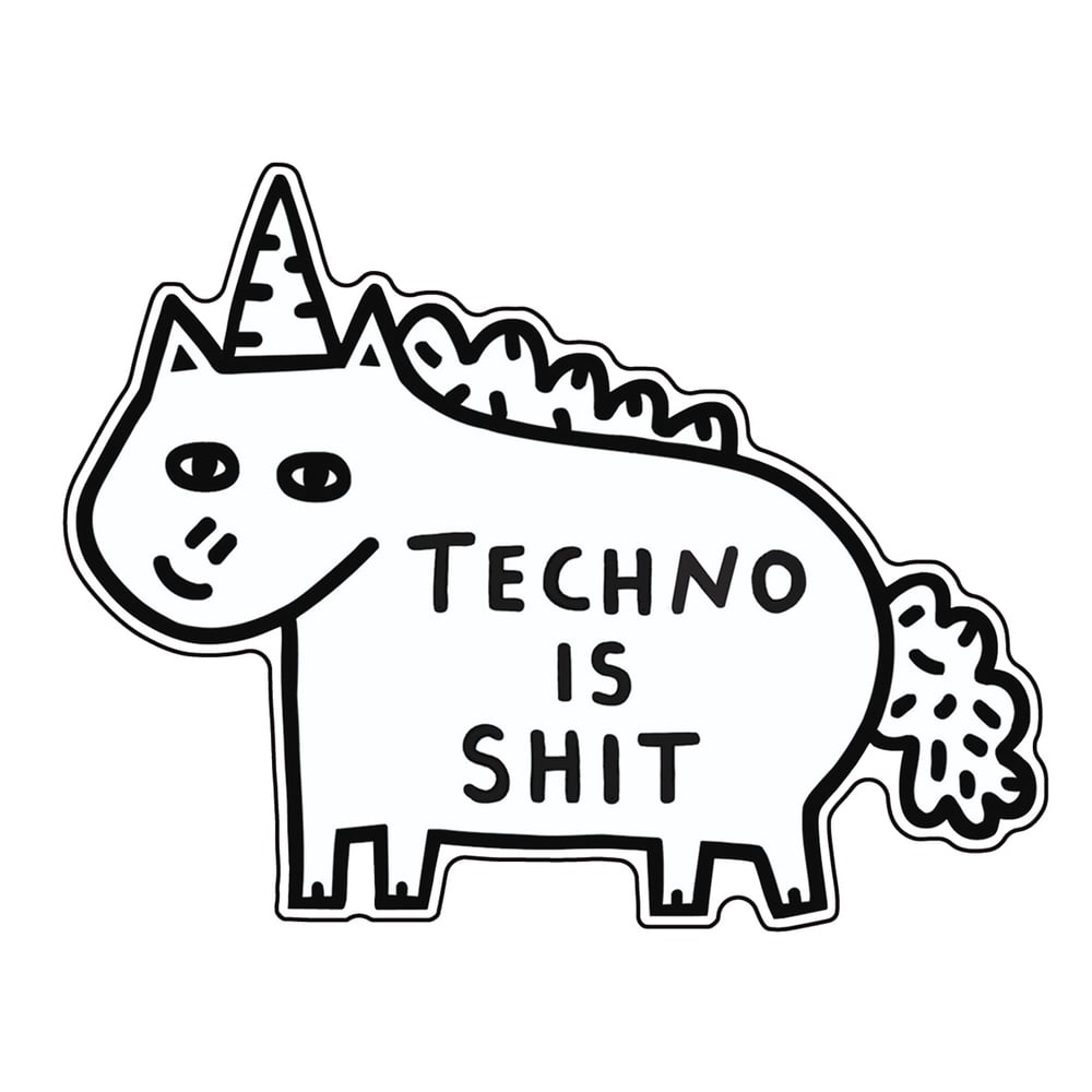 Image of Techno Vinyl Sticker