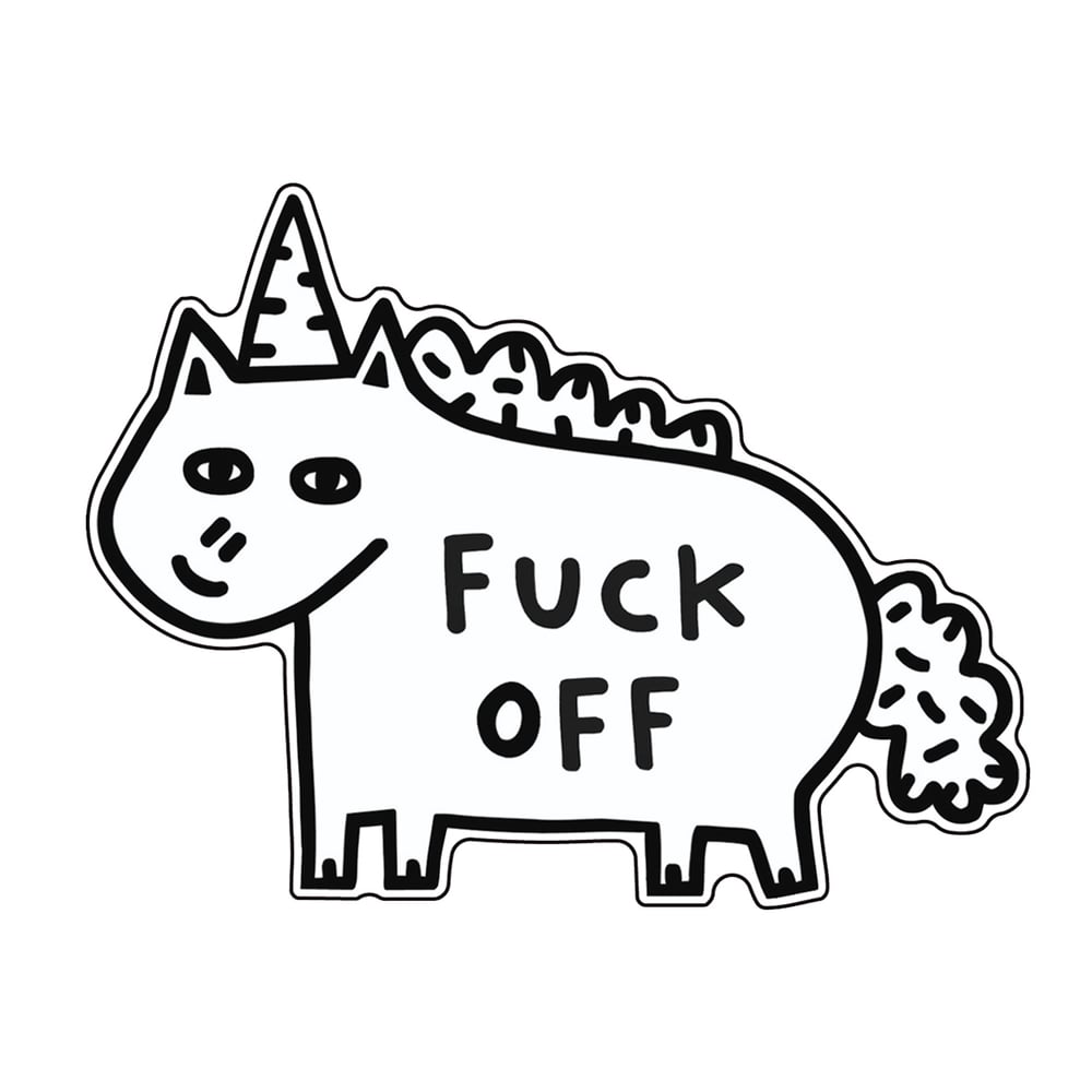 Image of Fuck Off Vinyl Sticker 