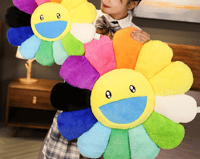 Image 2 of Rainbow Flower Plush Pillow