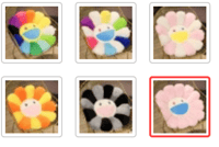 Image 4 of Rainbow Flower Plush Pillow