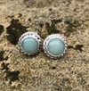 Aventurine Rope Post Earrings (#1104)