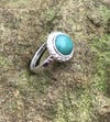 Aventurine Crosshatch Single Band Rope Ring (#1098)