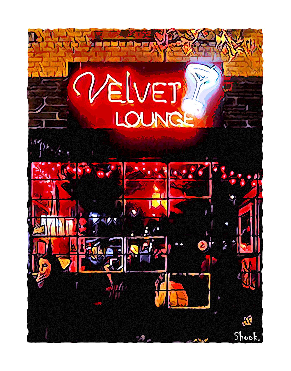 Velvet Lounge, Washington DC Giclée Art Print (Multi-size options)