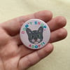 Don't Shop, Adopt! Badge (Cat)