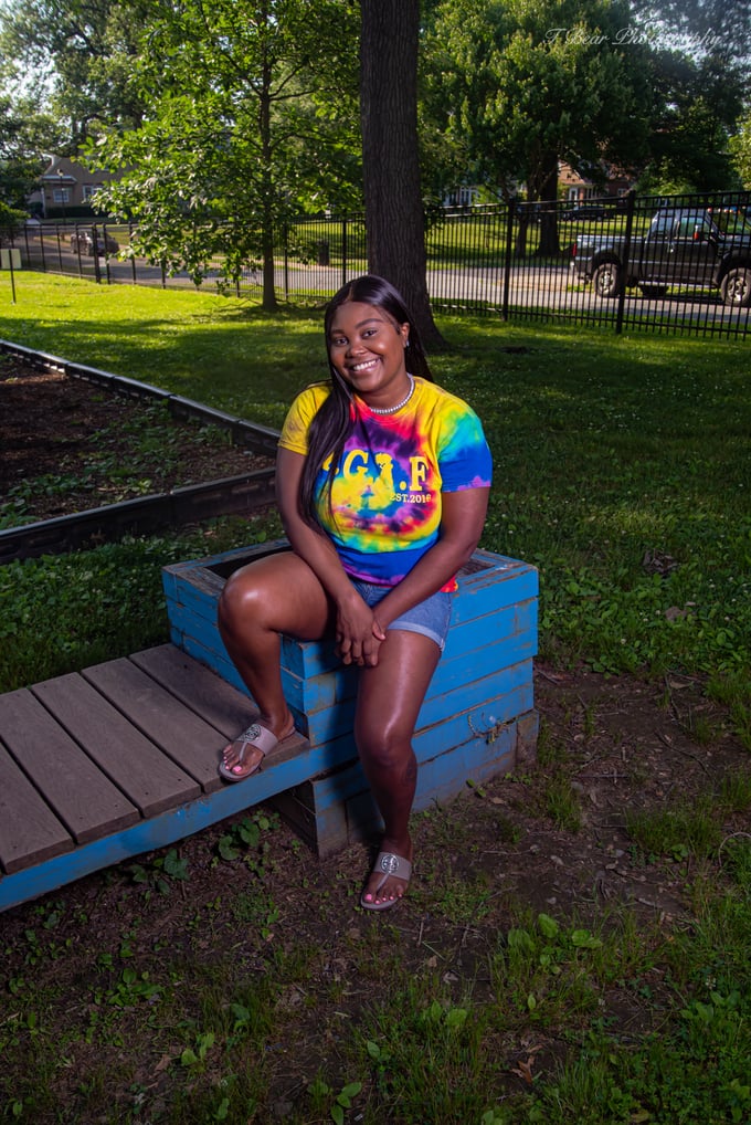 Image of TGIF Purple Tye Dye Tee