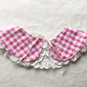 Gingham Detachable Collar