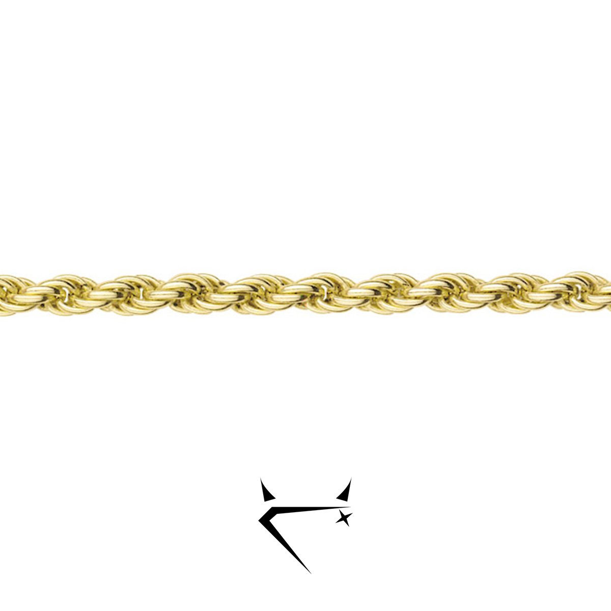 9ct gold rope chain 4mm