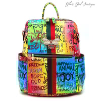 Image 1 of Beehive Glam Backpack (Pink Multi)