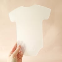 Image 1 of Onesie Cake Template