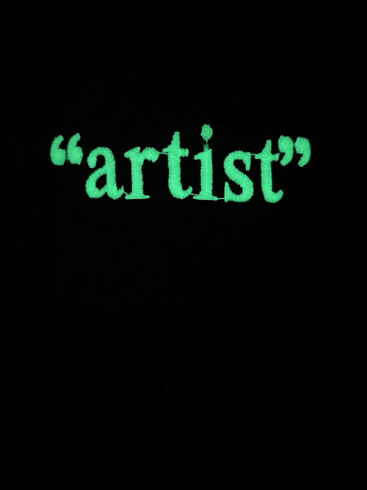 Image of “artist” PASTEL TIE DYE - glow in the dark 