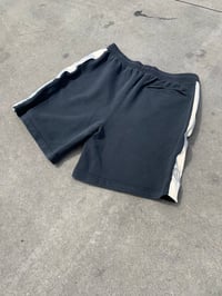 Image 2 of Stone washed black reflective SHORTS