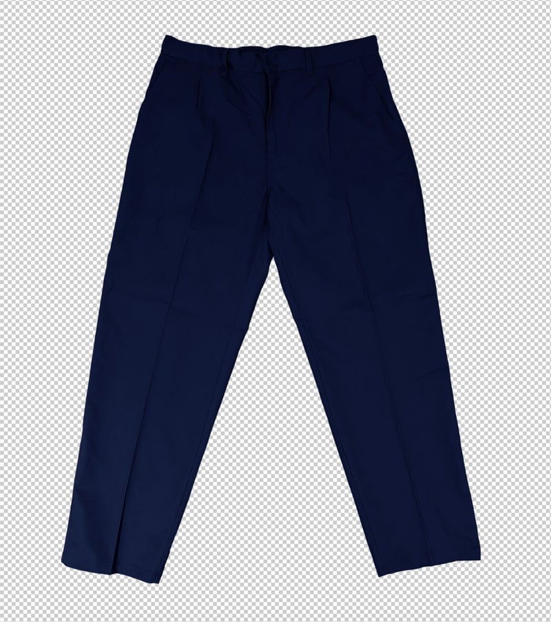 EMBROIDED BLUE CHINO