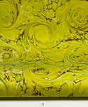 Marbled Paper Chartreuse Drawn Stone - 1/2 sheets