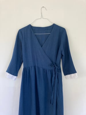 Image of Agnes Navy Linen
