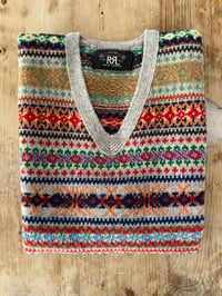 Image 1 of RRL FAIR ISLE VINTAGE TANK TOP 