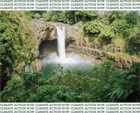 Image 2 of Climate Action Now Rainbow Falls Crop Top