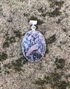 Crinoid Fossil Scallop Bezel Pendant (#1037)