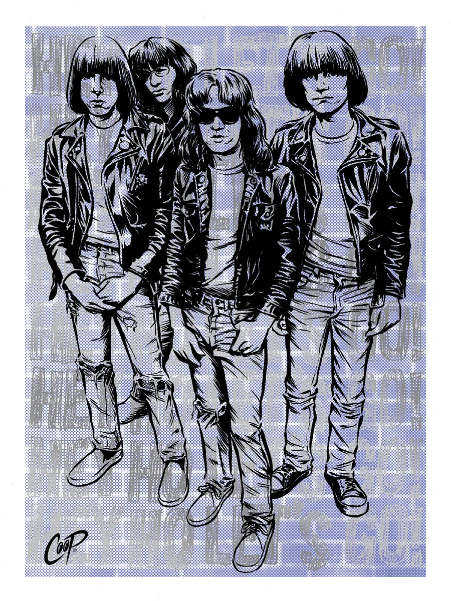 Image of HEY HO LET'S GO (Carbona Not Glue Edition) Silkscreen Print