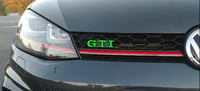 Image 3 of Mk7/mk7.5 Vw Golf Gti/ Aw Polo Gti,  Up! GTI Front and rear badge Overlay Sticker