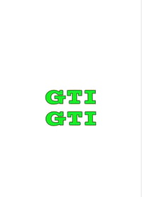 Image 2 of Mk7/mk7.5 Vw Golf Gti/ Aw Polo Gti,  Up! GTI Front and rear badge Overlay Sticker