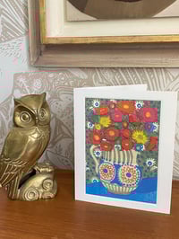 Image 1 of ‘Asters in a Bloomsbury Jug’ card