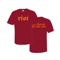 Image 1 of RIOT SEASON 'Riot' T-Shirt (Mens Cardinal Red)