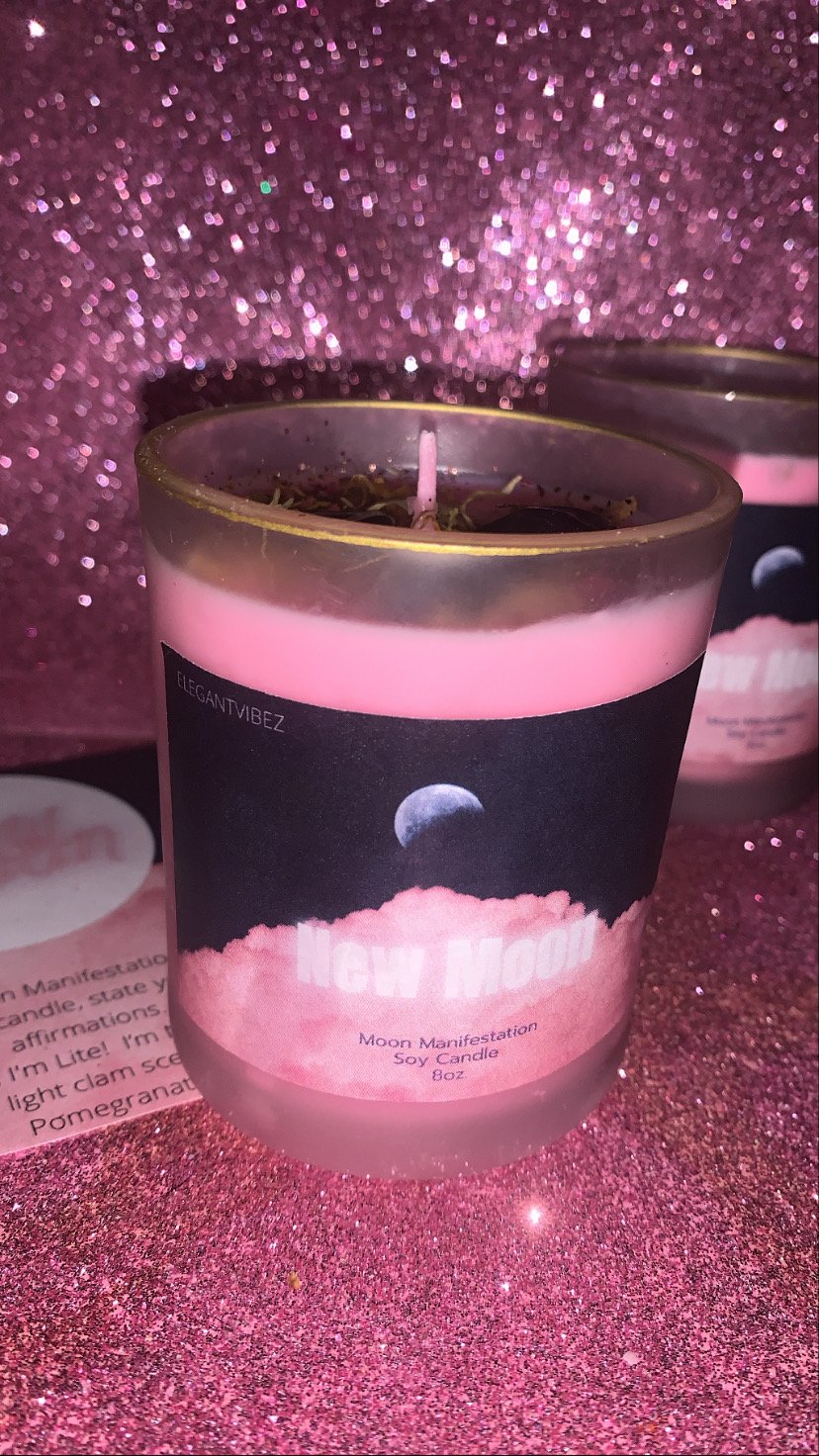 Image of New Moon” manifestation  candle (low stock)