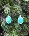 Amazonite Leverback Rope Earrings (#1130)